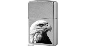 Зажигалка ZIPPO Орёл, с покрытием Chrome Arch, латунь/сталь, серебристая, матовая, 36x12x56 мм